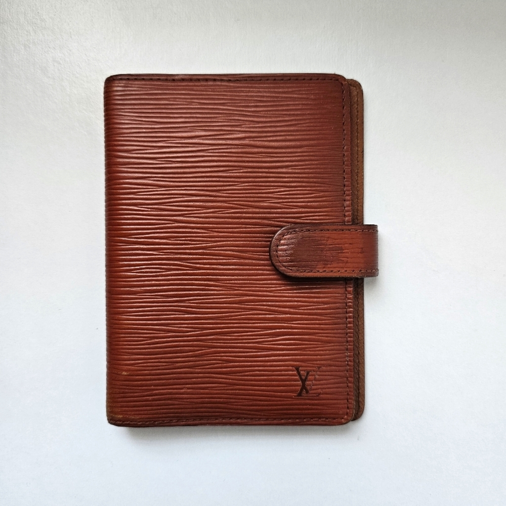 Louis Vuitton Epi Small Agenda LV Brown